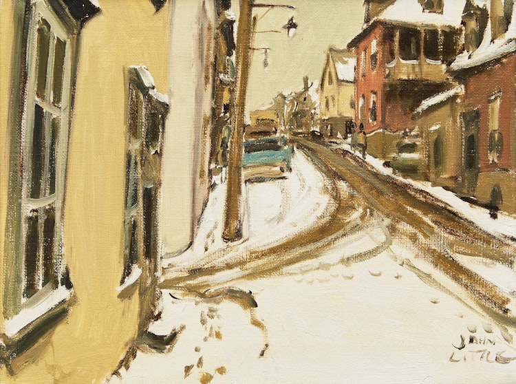 Artwork by John Geoffrey Caruthers Little,  Rue St. Patrice, Quebec