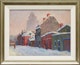 Thumbnail of Artwork by Fleurimond Constantineau, Rue en hiver