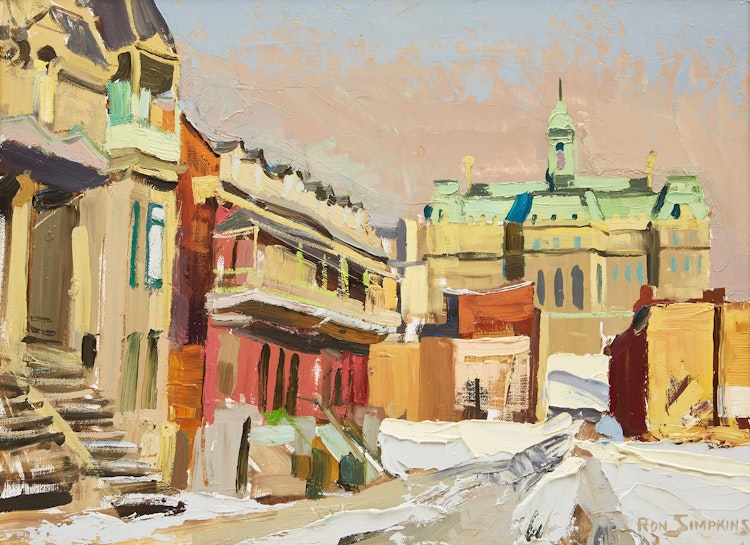 Artwork by Ron Simpkins, Rue du Vieux Montréal