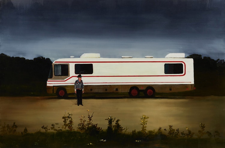 Artwork by Michael Harrington, Red Stripe