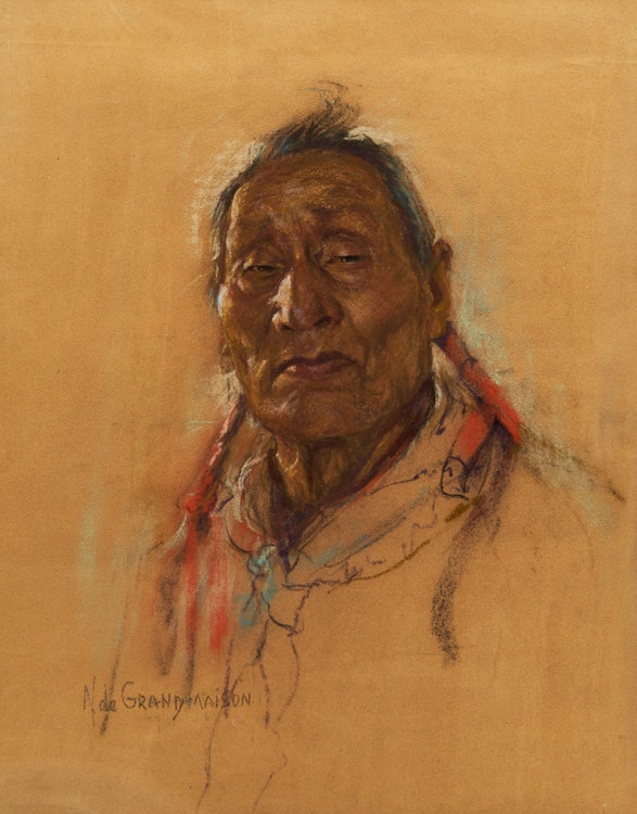 Artwork by Nicholas de Grandmaison, Chief Joseph Heavy Shield