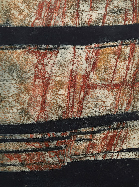 Artwork by Edward John Bartram, Glacial Intrusions, Precambrian Shield Series