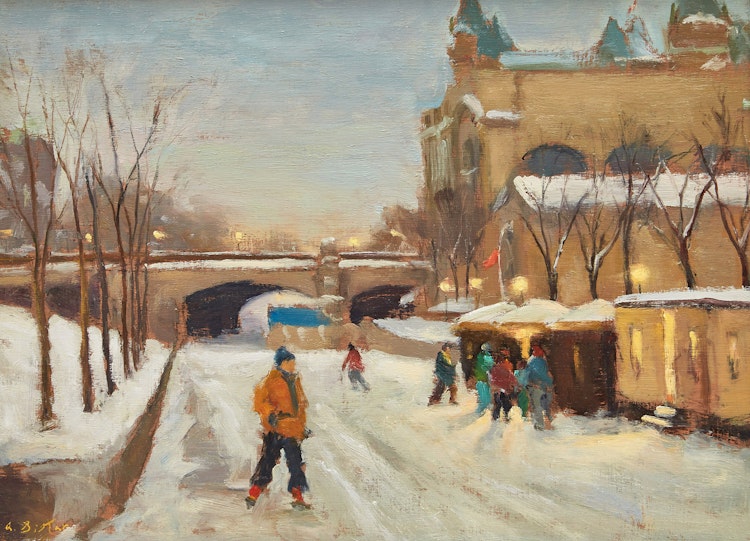 Artwork by Antoine Bittar, On the Canal, Ottawa