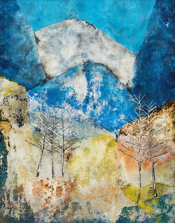Artwork by Anne Meredith Barry, Mountain Landscape, Late Autumn