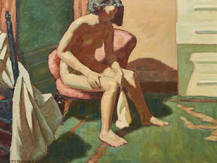 Artwork by Thomas Reid MacDonald, Girl Dressing