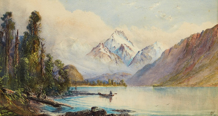 Artwork by William Matthew Hale, Fishing in Norway