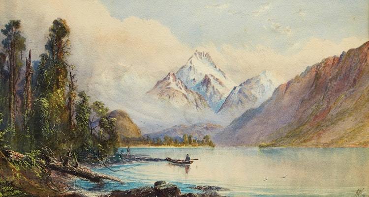 Artwork by William Matthew Hale,  Fishing in Norway