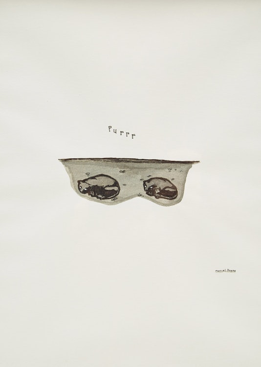 Artwork by Marcel Dzama, Purrr