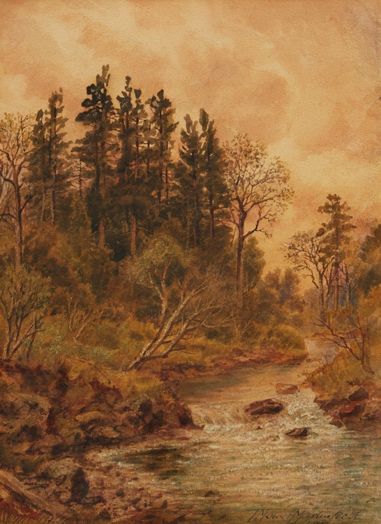 Artwork by Thomas Mower Martin,  Nordheimer’s Creek, Near Toronto