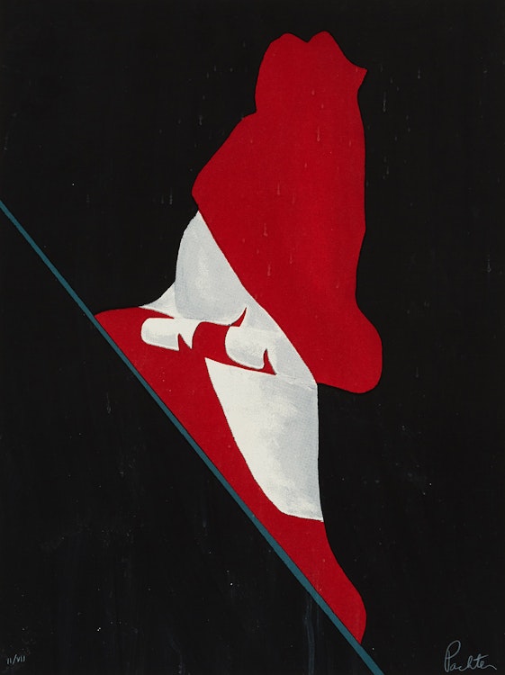 Artwork by Charles Pachter,  The Painted Flag