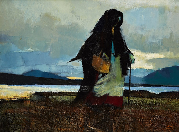 Artwork by John Adrian Darley Dingle,  Evening at Ballynahinch