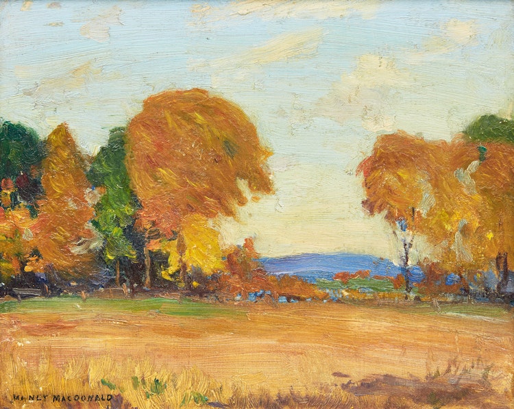 Artwork by Manly Edward MacDonald, Autumn Landscape