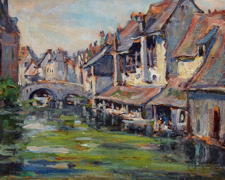 Artwork by Manly Edward MacDonald,  Le Pont de Minimes, Chartres