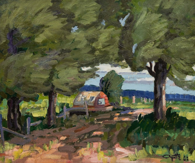 Artwork by Leo Ayotte, Four à pains à Eastman