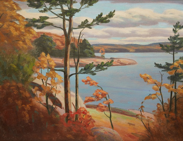 Artwork by George Thomson, A Muskoka Lake