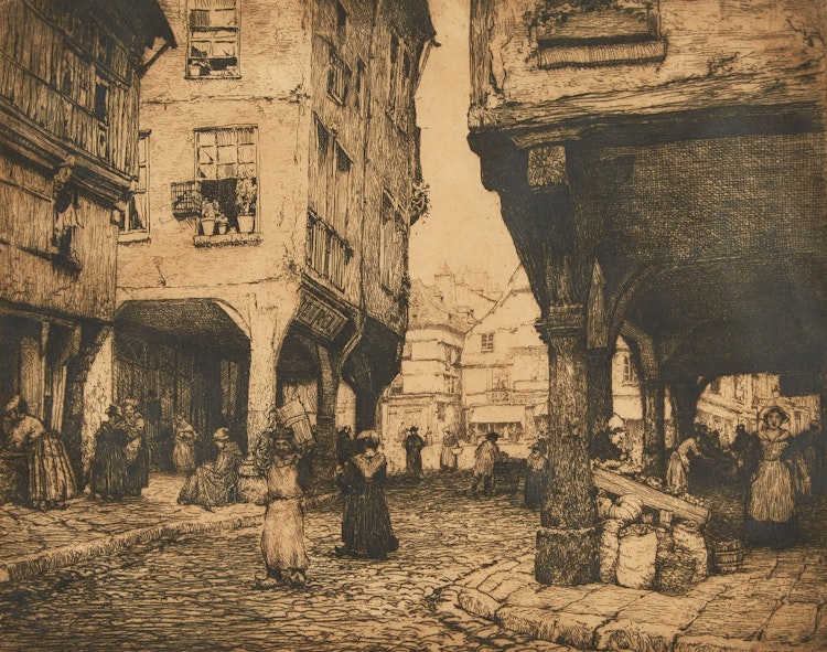 Artwork by Clarence Alphonse Gagnon, Rue des Cordeliers Dinan