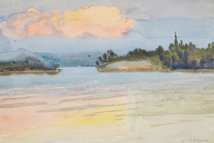 Artwork by Walter Joseph Phillips, The Cloud (The Lake of the Woods)