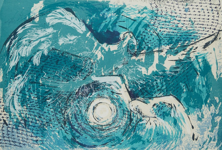 Artwork by Anne Meredith Barry, Winter Bird