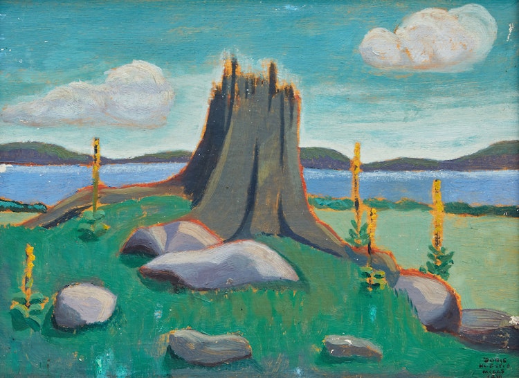Artwork by Doris Huestis Mills Speirs, Muskoka Pasture I