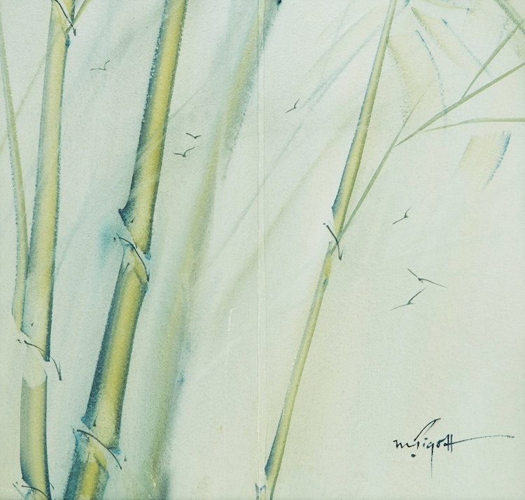 Artwork by Marjorie Pigott,  Bamboo Shoots