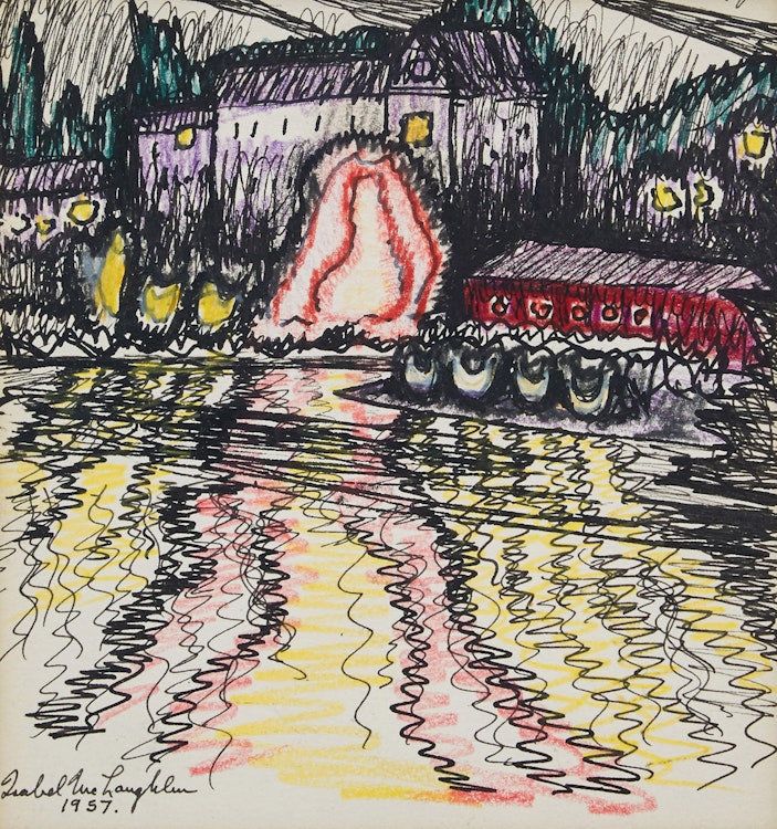 Artwork by Isabel McLaughlin, Port at Night