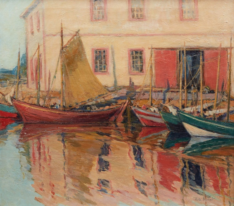 Artwork by Rita Mount, Reflets dans l’eau l’Anse à Beaufils