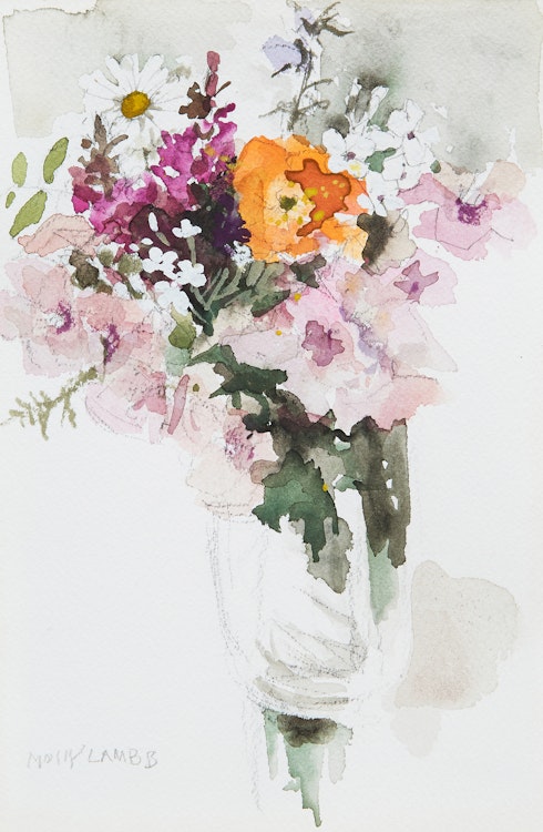 Artwork by Molly Lamb Bobak, Bouquet (2)