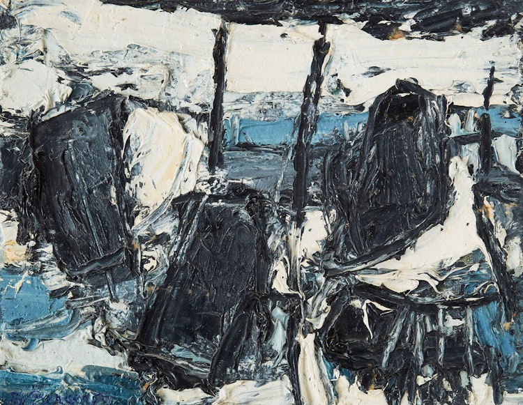 Artwork by Suzanne Bergeron, Roches nares de la fosse