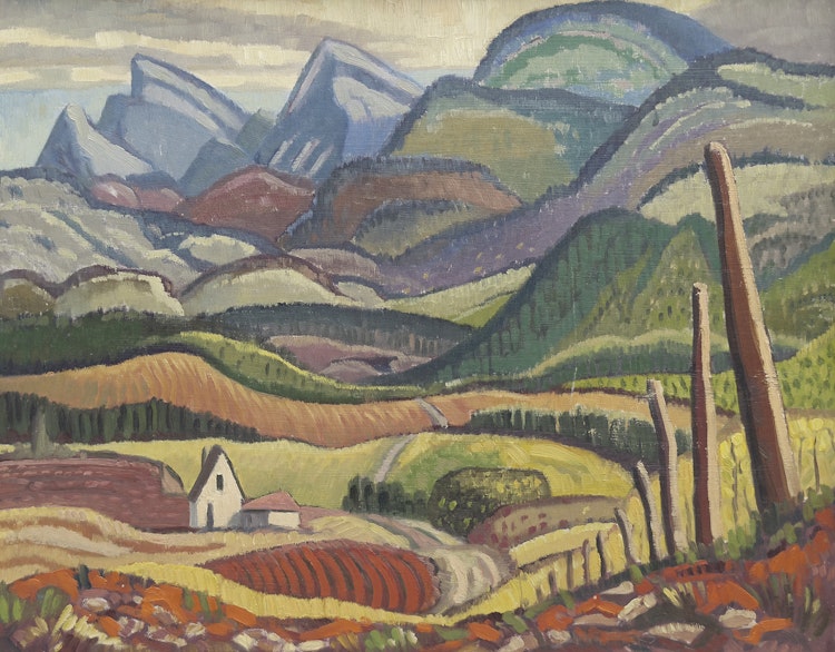 Artwork by Ted Faiers, Alberta Foothills