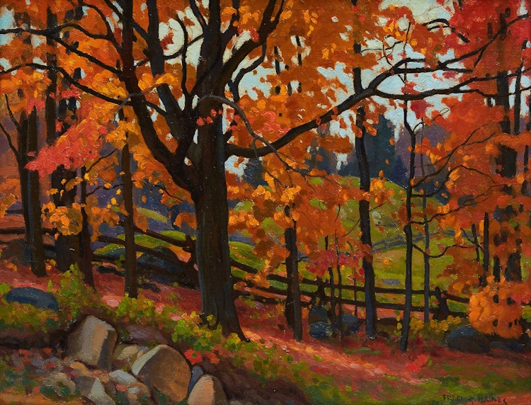 Artwork by Frederick Stanley Haines,  Maples Haliburton