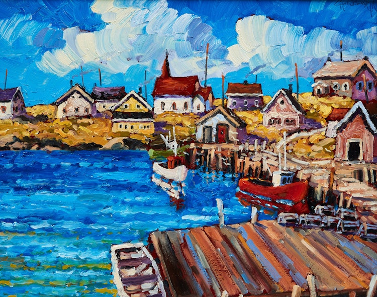Artwork by Rod Charlesworth, Atlantic Blue (Peggy’s Cove, N.S.)