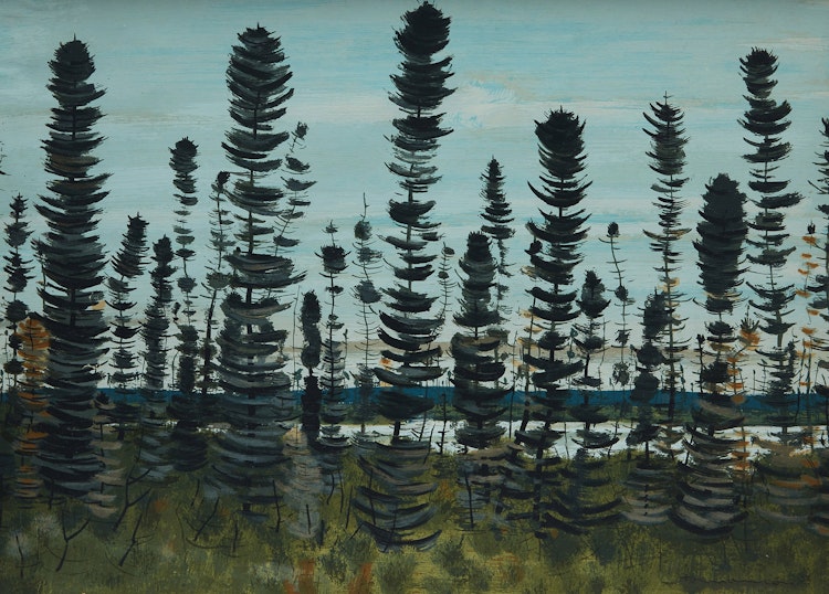 Artwork by Jacques Godefroy de Tonnancour, North Western, Ontario