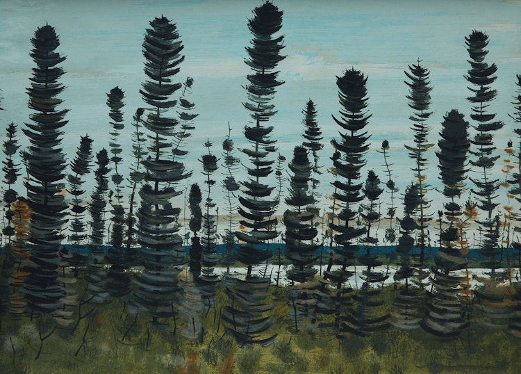 Artwork by Jacques Godefroy de Tonnancour,  North Western, Ontario