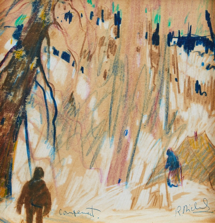 Artwork by René Richard, Campement