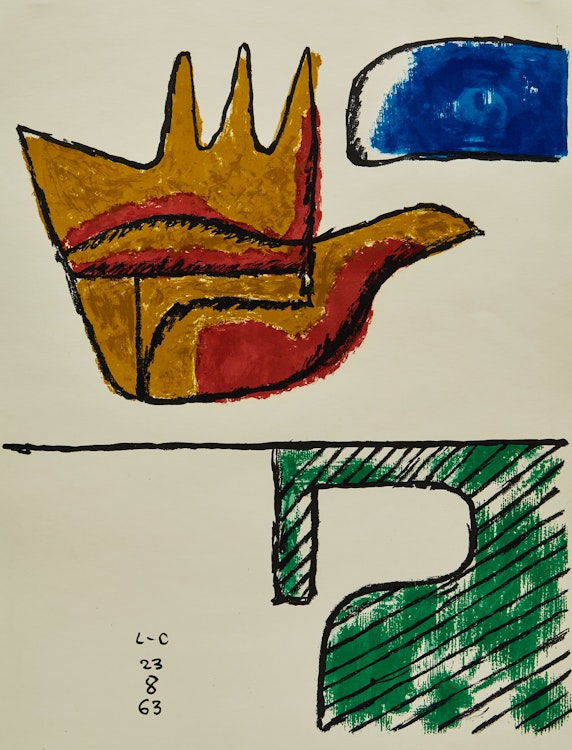 Artwork by Le Corbusier,  La Main Ouverte (The Open Hand)