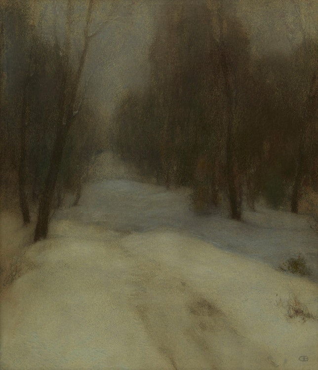Artwork by Charles Ernest de Belle, Woods in Winter