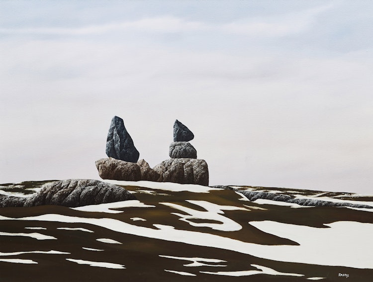 Artwork by Ken Kirkby, Two Sentinels