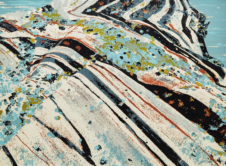 Artwork by Edward John Bartram, Rockscape #8