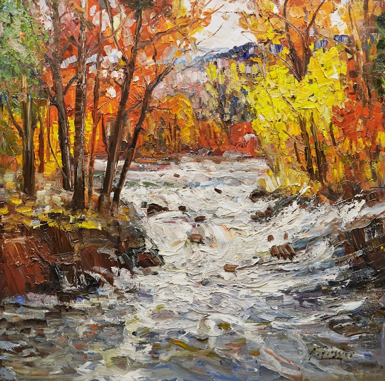 Artwork by Armand Tatossian, Waterfall