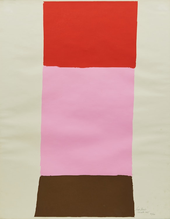 Artwork by Jack Hamilton Bush, Orange, Pink, Brown