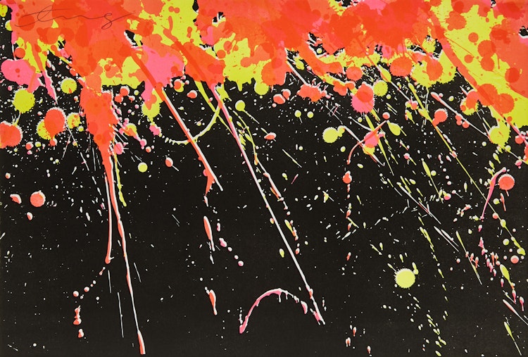 Artwork by Walasse Ting, Fireworks