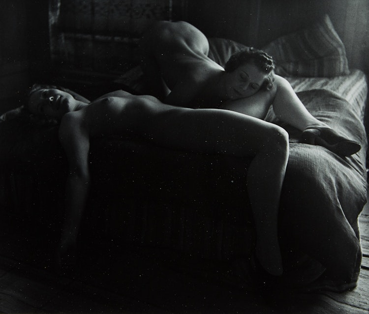 Artwork by John Gutmann,  Two Nudes Attracted