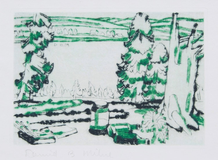 Artwork by David Brown Milne, Painting Place