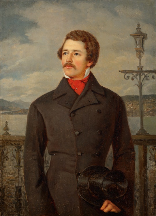 Artwork by Théophile Hamel, A Gentleman of Quebec