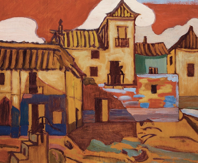 Artwork by Frederick Grant Banting,  Untitled (Houses in a Village)