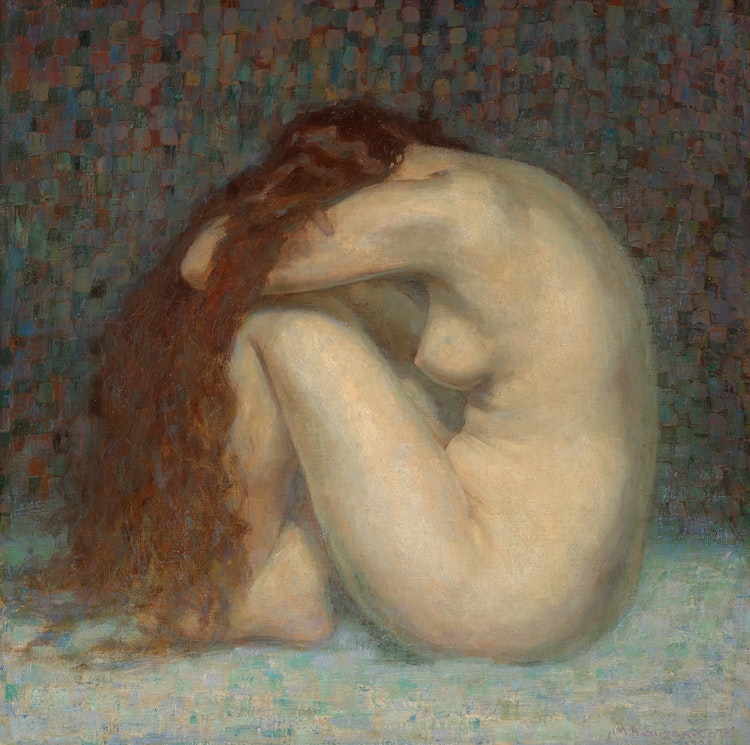 Artwork by Marc-Aurèle de Foy Suzor-Coté, Magdalena (Méditation), 1921