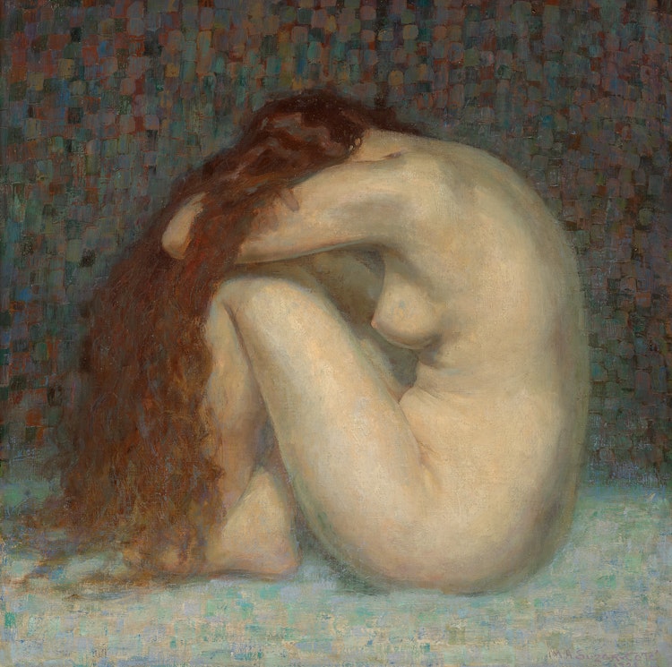 Artwork by Marc-Aurèle de Foy Suzor-Coté,  Magdalena (Méditation), 1921