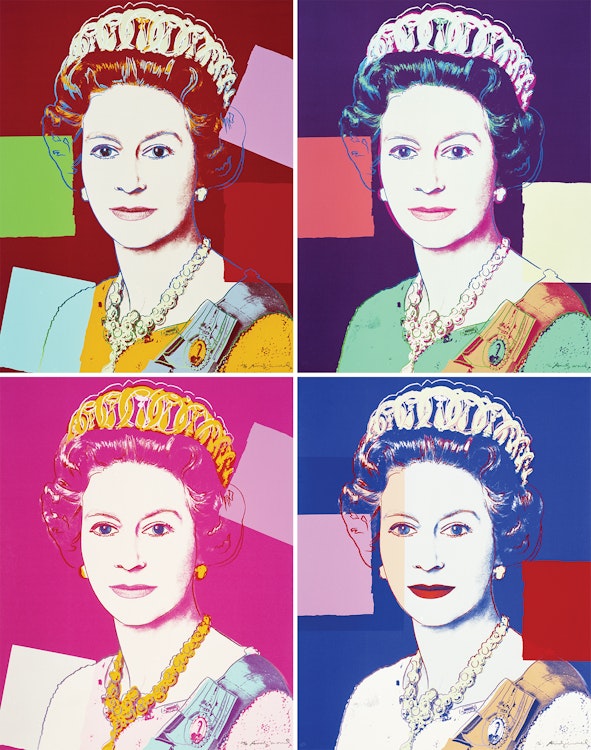 Artwork by Andy Warhol,  Queen Elizabeth II of the United Kingdom from Reigning Queens, 1985 (F&S II.334-337) 