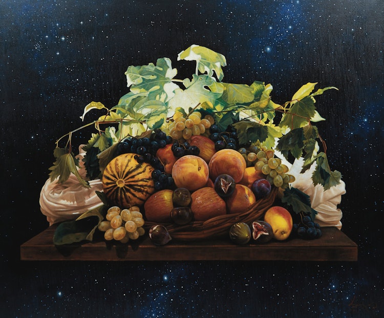 Artwork by Angelos Panayiotou, Flowers in Space