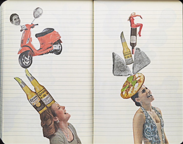 Artwork by Barbara Astman, Daily Collage # 48